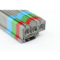 USL-5SR3_10P 300V 20A (1EA) 레일용 단자대 터미널블럭 커넥터 DINRAIL, 청색 (1EA), 선택안함