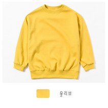 아이크레용 사계절 베이직 아동 주니어 무지 맨투맨 티셔츠
