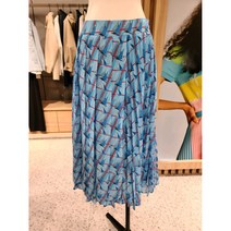 베네통 돛단배 모티브 플리츠 스커트 BASK52131