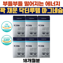 닥터루템 마그네슘 315mg 비타민D 비타민B6 비타민B12 이중배합 1일 섭취량 100%, 6박스(18개월분)
