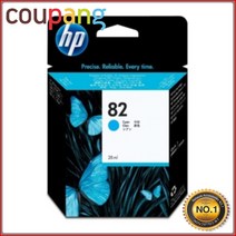 HP 오케이전산 HP 정품플로터잉크 No.82 C4911A Cyan DJ500 69ml 500ps, 1