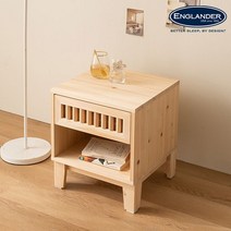 [잉글랜더] 선데이 편백나무 원목 침실 협탁 A타입, 색상:내츄럴원목