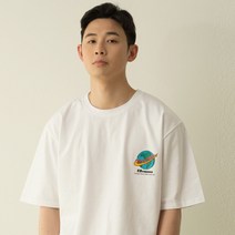 뱅어스 월드와이드 반팔 트래블 티셔츠 화이트 남녀공용 WORLDWIDE TRAVEL T-SHIRT_WHITE