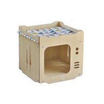 감성스터프 반려동물 고양이 하우스 해먹 원목 DIY 텔레비젼 박스 숨숨집