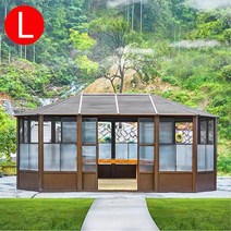 파고라 조립식주택 정자 테라스 원두막 야외바베큐장 그늘막 가제보 조립식정자, L타입:럭셔리 선샤인룸