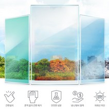 물로 붙이는 자외선 차단 창문 필름 보온필름 창문단열필름 썬팅용품, 상품선택, 화이트 5M