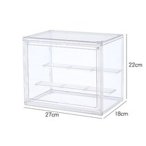 아크릴 박스 주문제작 레고 보관통 토미카 정리함 케이스 피규어 진열장투명 럭셔리 액션 피규어 방진 보호, 02 TRANSPARENT