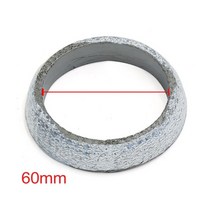 개스킷 가스킷 uxcell car 45mm 48mm 60mm 65mm 70mm inner dia graphite 배기 테일 파이프 플랜지 도넛 가스켓 머플러 씰 링, 60mm 1개