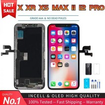 아이폰액정 본체 액정수리 LCD 아이폰 iphone X XR XS 11 12 프로 최대 디스플레이 터치 디지타이저 교체 어셈블리에 대 한 AAA 화면 블랙 OLED & INCELL, Incell for XS Max