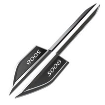 푸조 208 3008 용 자동차 스타일링 사이드 윙 펜더 메탈 트림 엠블럼 바디 허리 라인 스티커 데칼 액세서리, 07 Black 5008