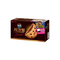 롯데 칙촉 시크릿 240g 쫀듯한 바삭한 수제쿠키 사무실간식, 5개
