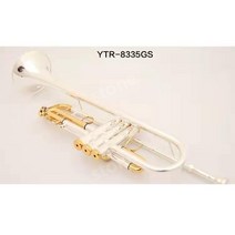 야마하 트럼펫 입문용트럼펫 고급 금관악기 트럼팻, YTR-8335GS 투톤 가방포함