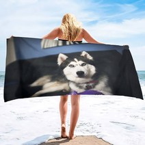 댕댕워터파크 강아지수영장튜브 애견스파욕조 목욕탕 접이식 스탠드 반려견 대형견 야외 다용도 가벼운 해변 수건 빠른 건조 허스키 개 부드러운 극세사 모래 없는 수영장 목욕 여행 캠핑, 171.14 - H30xW50cm