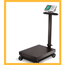 이동식 전자 저울 접이식 바퀴 플랫폼 계량 정밀 전자, 400kg 도르래 저울 4560 양면 스크린