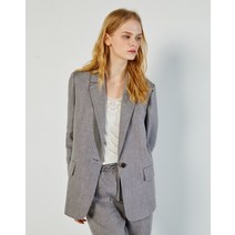 22SS 그레이쉬블루 린넨 헤링본 자켓 VLJA2B221B5