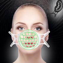 BB1524 마스크지지대 프레임 비염 마스크가드 숨쉬기 보호대 마스크김서림 편한 소형, 블랙