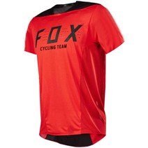 겨울라이딩복 스파이더자전거의류 쫄쫄이 져지Camiseta-폭스 사이클링 팀 짧은 소매 다운힐 저지 남성용