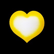 (디머스) 교실 게시판 환경 구성 꾸미기 폼아트 스치로폼 모양판 하트판 노랑 (소)