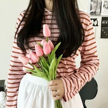여성스트라이프티셔츠 스프라이트티 줄무늬