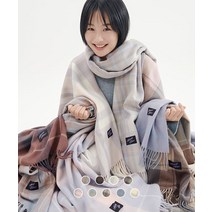 얼모스트블루 블러쉬 체크 머플러 BLUSH CHECK MUFFLER