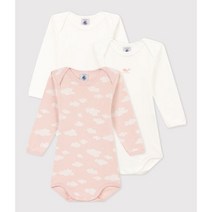 [쁘띠바또 현대판교] NTF43NB58F PK 클라우드 바디슈트 3팩인형선물세트