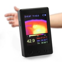 열화상기 발열체크 비접촉온도측정 휴대용 LCD 디스플레이 적외선 열 화상 카메라 온도 센서 이미저, 한개옵션0