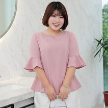핑크 블라우스 쉬폰 레이스 핫 인디 30대 40대 봄 패션 출근복 데일리룩
