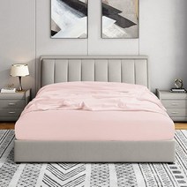 Cathay Home 트윈 매트리스 커버 더블 브러시 울트라 소프트 주름 및 변색 방지 35.6cm(14인치) 표준 포켓 커버만 30.5cm~40.6cm(12~16인치) 딥 매트리, Standard Pocket_Twin, Blush_Standard Pocket