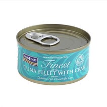 [천삼백케이] [마이비펫] 피쉬포캣 캔 70g 참치 게살 10개 1박스 고양이간식고양이참치, 참치&게살