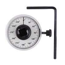 1/2 토크 게이지 핸드 툴 렌치 읽기 쉬운 조정 가능한 자동 차고 도구 세트 수리 각도, 밝은 회색