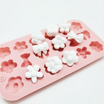 제이앤메이드 미니 꽃리본몰드 실리콘몰드 18구