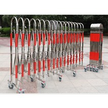 자바라 학교 정문 대문 펜스 접이식 바리게이트 이동식 푸시풀 접는 스테인레스 스틸 울타리, 높이 1.1미터 X 길이 2.5미터의