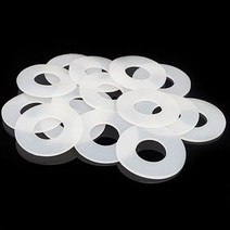 두꺼운 실리콘 고무 플랫 개스킷 흰색 식품 O링 씰 와셔 씰링 링 외부 직경 18mm-40mm 3mm 5mm 10 개, 40x18x5mm