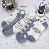 데일로엔 여성 곰돌이 단목양말 10켤례 1세트