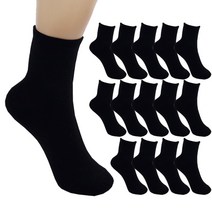 더베이직 여성용 프리미엄 무지 중목 양말 15켤레