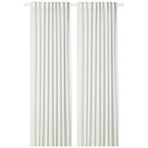 이케아 힐리아 커튼한쌍 화이트 145x250 cm