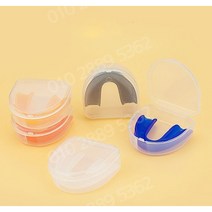 잠잘때 코골이 마우스피스 이갈이 나이트 수면 방지 가드 1개, 빨간색