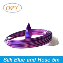 필라멘트 3D 펜 PLA 1.75Mm 리필 플라스틱 실크 5 미터 대리석 빛나는 나무 골드 실버 구리 옐로우 블루 핑크 프린터 소재, 31 S Blue Rose 5m