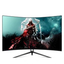 모니터 컴퓨터 4k 38인치 40인치 42인치 60인치 모니터27 인치 블랙 144hz 1080p 레드 곡선 게이밍 컴퓨터, 노란색