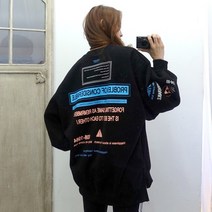 이힝 컨시더 벌룬소매 기모 루즈핏 맨투맨