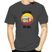 캠핑 카라반 트레일러 캠핑용품가족 이것은 우리가 캠핑 여행 트레일러 RV 재미 있은 T-셔츠 면화 남자 탑, 04 Men grey_07 XXL