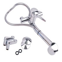 2홀 온냉수 혼합 싱크대 자바라 수도 꼭지 교체 수전, 알락잇쿠팡 1