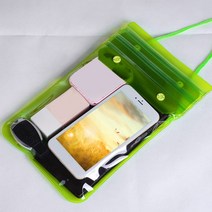 워터밤 방수팩 전화 보관 수영 가방 방수 건조 송크란 축제 방진 지갑 방진 수중 해변, 초록