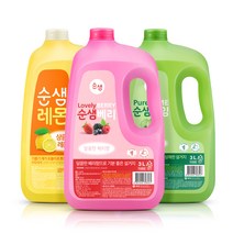 순샘 대용량 주방세제 3L 2개 (베리/라임/레몬) 현자몰, 6. 순샘 주방세제 3Lx2 (베리1+