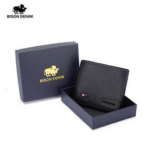 BISON DENIM 바이슨데님 남자 수제가죽 얇은 슬림 반지갑 W4549-3B