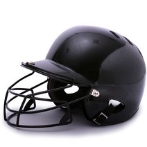 프로 야구 소프트볼 캐더 헬멧 더블 랩 타격 투구, 검은 색