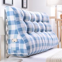 YnJ 침대 헤드쿠션 허리 등받이 대형 삼각 등쿠션, 64.길이 200x높이 60x두께 30cm  +패션 블