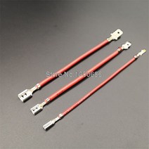 10CM 커스텀 2.8 4.8 6.3 암수 스페이드 커넥터 와이어 하네스 절연 슬리브 포함, 05 Femal-Male_01 2.8_05 GREEN