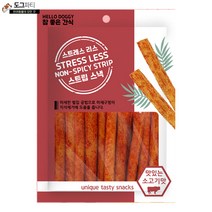 강아지 개껌 간식 스트레스리스, 1팩, 소고기 스트립스낵