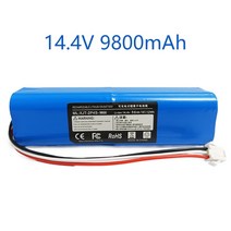 샤오미 치후360 단후이 아이로봇 호환용 Pro M9 M8 M7 오리지널 144v 16800mAh 18650 4S2P 리튬 이온 배터, 02 14.4V 9800mAH, 02 14.4V 9800mAH